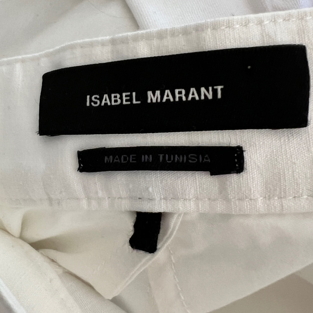 Size 8 Isabel Marant 100% cotton pants. High rise, deep pockets & super classy!